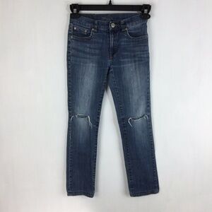 Vince Jeans Girls Slim Skinny Fit Denim Distress